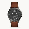  Shop Authentic Fossil Forrester Chronograph Grey Dial Brown Leather Strap Watch for Men - FS5815 - Luxxuri