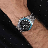  Shop Authentic Fossil FB-01 Chronograph Black Dial Silver Steel Strap Watch for Men - FS5827 - Luxxuri