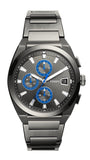  Shop Authentic Fossil Everett Chronograph Grey Dial Grey Steel Strap Watch for Men - FS5830 - Luxxuri