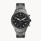  Shop Authentic Fossil Retro Pilot Chronograph Black Dial Grey Steel Strap Watch for Men - FS5834 - Luxxuri