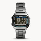  Shop Authentic Fossil Retro Digital Black Dial Black Steel Strap Watch for Men - FS5846 - Luxxuri