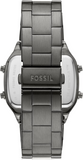  Shop Authentic Fossil Retro Digital Black Dial Black Steel Strap Watch for Men - FS5846 - Luxxuri