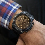  Shop Authentic Fossil Bronson Chronograph Black Dial Black Steel Strap Watch for Men - FS5851 - Luxxuri