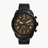  Shop Authentic Fossil Bronson Chronograph Black Dial Black Steel Strap Watch for Men - FS5876 - Luxxuri