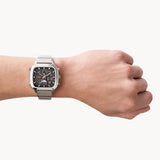  Shop Authentic Fossil Retro Analog-Digital Black Dial Silver Steel Strap Watch for Men - FS5890 - Luxxuri