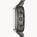 Fossil Retro Analog-Digital Black Dial Grey Steel Strap Watch for Men - FS5892