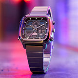  Shop Authentic Fossil Retro Analog-Digital Black Dial Grey Steel Strap Watch for Men - FS5892 - Luxxuri