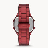  Shop Authentic Fossil Retro Analog-Digital Black Dial Red Steel Strap Watch for Men - FS5897 - Luxxuri