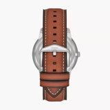  Shop Authentic Fossil Neutra Minimalist Moonphase Blue Dial Brown Leather Strap Watch for Men - FS5903 - Luxxuri