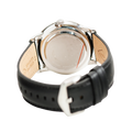 Fossil Neutra Minimalist Moonphase Black Dial Black Leather Strap Watch for Men - FS5904