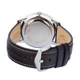  Shop Authentic Fossil Neutra Minimalist Moonphase Silver Dial Brown Leather Strap Watch for Men - FS5905 - Luxxuri