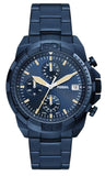  Shop Authentic Fossil Bronson Chronograph Blue Dial Blue Steel Strap Watch for Men - FS5916 - Luxxuri