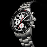  Shop Authentic Fossil Sport Tourer Chronograph Black Dial Silver Steel Strap Watch for Men - FS6045 - Luxxuri
