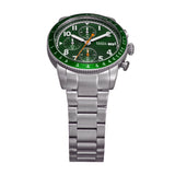  Shop Authentic Fossil Sport Tourer Chronograph Green Dial Silver Steel Strap Watch for Men - FS6048 - Luxxuri