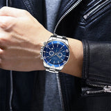 Shop Authentic Hugo Boss Ocean Edition Chronograph Blue Dial Silver Steel Strap Watch for Men - 1513704 - Luxxuri