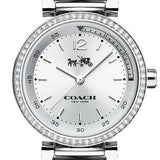 Coach Sports Crystals Silver Dial Silver Steel Strap Watch for Women - 14502194