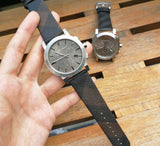  Shop Authentic Burberry The City Grey Dial Black Leather Strap Watch for Men - BU9359 - Luxxuri