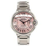  Shop Authentic Cartier Ballon Bleu De Cartier Pink Dial Silver Steel Strap Watch for Women - W6920041 - Luxxuri