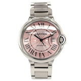  Shop Authentic Cartier Ballon Bleu De Cartier Pink Dial Silver Steel Strap Watch for Women - W6920041 - Luxxuri