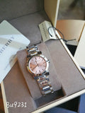  Shop Authentic Burberry The City Diamonds Pink Dial Silver Steel Strap Watch for Women - BU9231 - Luxxuri