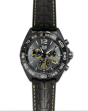  Shop Authentic Tag Heuer Formula 1 Chronograph Senna Black Dial Black Leather Strap Watch for Men - CAZ101AJ.FC6487 - Luxxuri