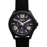 Shop Authentic Fossil Cecile Multifunction Black Dial Black Leather Strap Watch for Men - AM4523 - Luxxuri