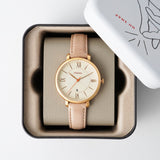  Shop Authentic Fossil Jacqueline White Dial Brown Leather Strap Watch for Women - ES3487 - Luxxuri