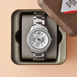  Shop Authentic Fossil Stella Silver Dial Silver Steel Strap Watch for Women - ES3588 - Luxxuri
