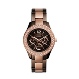  Shop Authentic Fossil Stella Multifunction Brown Dial Two Tone Steel Strap Watch for Women - ES4079 - Luxxuri