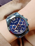  Shop Authentic Fossil Perfect Boyfriend Multifunction Blue Dial Blue Steel Strap Watch for Women - ES4093 - Luxxuri