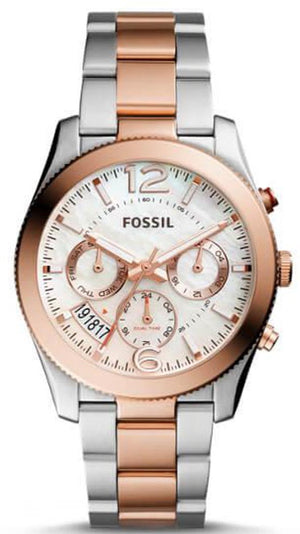  Shop Authentic Fossil Perfect Boyfriend Mother of Pearl Dial Two Tone Steel Strap Watch for Women - ES4135 - Luxxuri