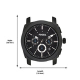  Shop Authentic Fossil Machine Chronograph Black Dial Black Silicone Strap Watch for Men - FS4487 - Luxxuri