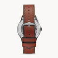  Shop Authentic Fossil Forrester Automatic Skeleton Grey Dial Brown Leather Strap Watch for Men - ME3178 - Luxxuri