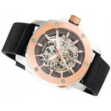  Shop Authentic Fossil Modern Machine Automatic Skeleton Dial Black Leather Strap Watch for Men - ME3082 - Luxxuri