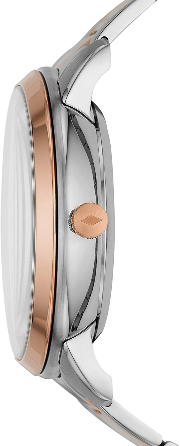  Shop Authentic Fossil Neutra Automatic Skeleton White Dial Two Tone Steel Strap Watch for Men - ME3196 - Luxxuri