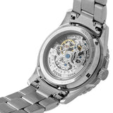  Shop Authentic Fossil FB-01 Automatic Skeleton Black Dial Silver Steel Strap Watch for Men - ME3190 - Luxxuri