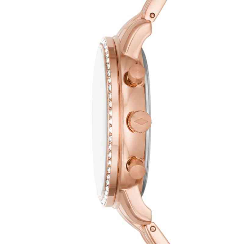  Shop Authentic Fossil Neutra Chronograph Mother of Pearl Brown Dial Rose Gold Steel Strap Watch for Women - ES5218 - Luxxuri