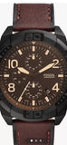  Shop Authentic Fossil Bronson Chronograph Brown Dial Brown Leather Strap Watch for Men - FS5875 - Luxxuri