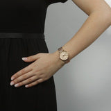  Shop Authentic Fossil Tailor Rose Gold Dial Rose Gold Stainless Steel Strap Watch for Women - ES3713 - Luxxuri