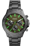  Shop Authentic Fossil Bannon Multifunction Chronograph Green Dial Grey Steel Strap Watch for Men - BQ2504 - Luxxuri