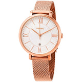  Shop Authentic Fossil Jacqueline Mother of Pearl White Dial Gold Mesh Strap Watch for Women - ES4352 - Luxxuri