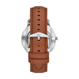  Shop Authentic Fossil The Minimalist 3H Blue Dial Brown Leather Strap Watch for Men - FS5499 - Luxxuri