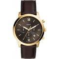  Shop Authentic Fossil Neutra Chronograph Brown Dial Brown Leather Strap Watch for Men - FS5763 - Luxxuri