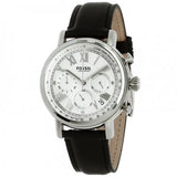  Shop Authentic Fossil Buchanan Chronograph Silver Dial Black Leather Strap Watch for Men - FS5102 - Luxxuri