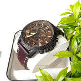  Shop Authentic Fossil Grant Chronograph Brown Dial Brown Leather Strap Watch for Men - FS5088 - Luxxuri