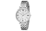  Shop Authentic Fossil Jacqueline White Dial Silver Steel Strap Watch for Women - ES3698 - Luxxuri