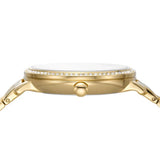  Shop Authentic Fossil Jacqueline Moonphase Mother of Pearl Dial Gold Steel Strap Watch for Women - ES5167 - Luxxuri