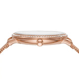  Shop Authentic Fossil Jacqueline Quartz Rose Gold Dial Rose Gold Mesh Strap Watch for Women - ES4628 - Luxxuri