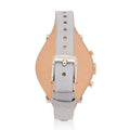 Fossil Original Boyfriend White Dial Light Blue Leather Strap Watch for Women - ES4045