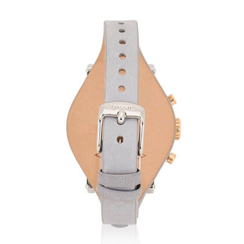  Shop Authentic Fossil Original Boyfriend White Dial Light Blue Leather Strap Watch for Women - ES4045 - Luxxuri